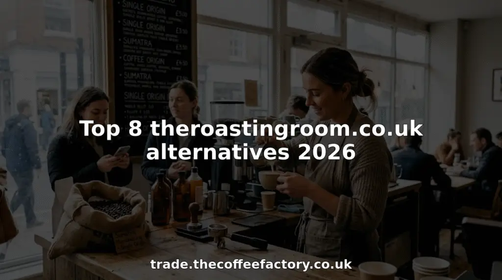 Barista preparing coffee in independent café